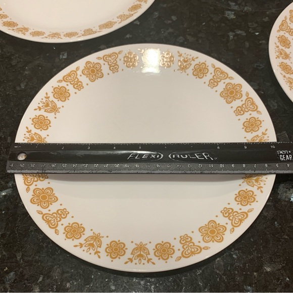 Vintage Corelle By Corning Butterfly Gold 10” Dinner Plates Set Of 4 EUC - Picture 7 of 7
